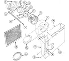 Kenmore 22306(1988) blower/plenum assembly diagram