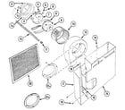 Kenmore 22309(1988) blower/plenum assembly diagram