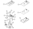 Kenmore 22305(1988) escutcheon assembly diagram