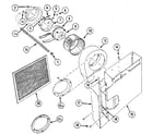 Kenmore 22305(1988) blower/plenum assembly diagram