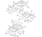 Kenmore 22305(1988) burner box assembly diagram