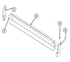 Kenmore 22615(1988) accessory/ backsplash diagram