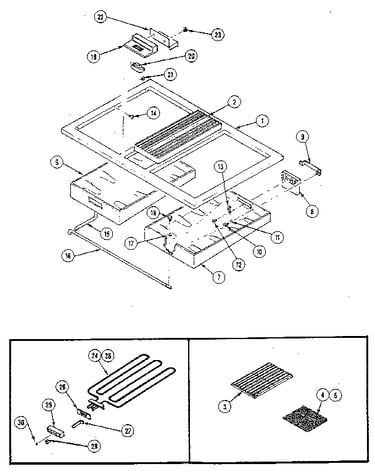 Top/grill pan assembly