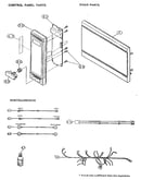 Control panel and door parts