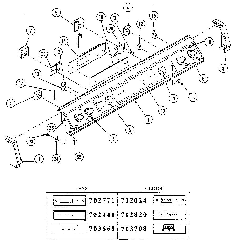 Control panel assembly