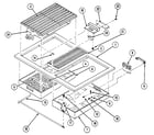 Kenmore 20133(1988) top/grill pan assembly diagram