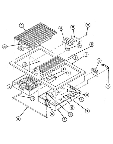 Top/grill pan assembly