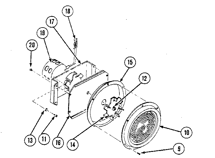 Fan - convection wheel assembly