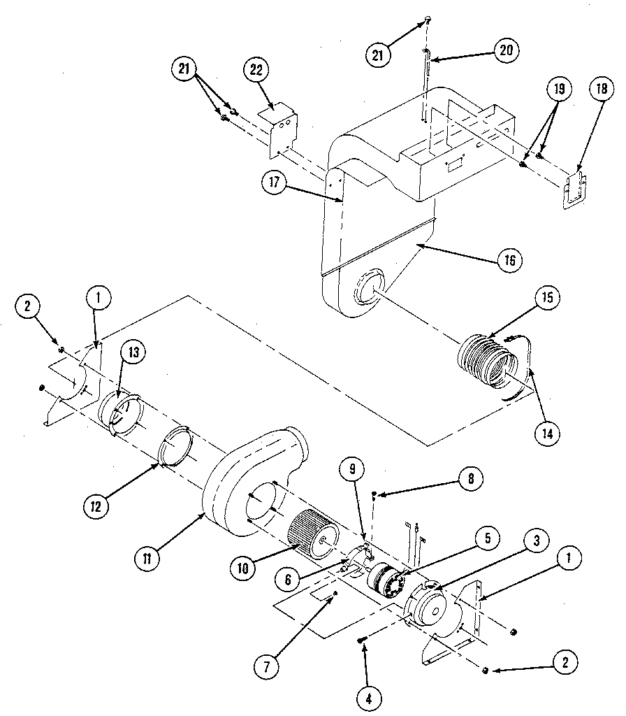 Fan blower/plenum assembly