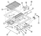 Kenmore 20234(1988) top/grill pan assembly diagram