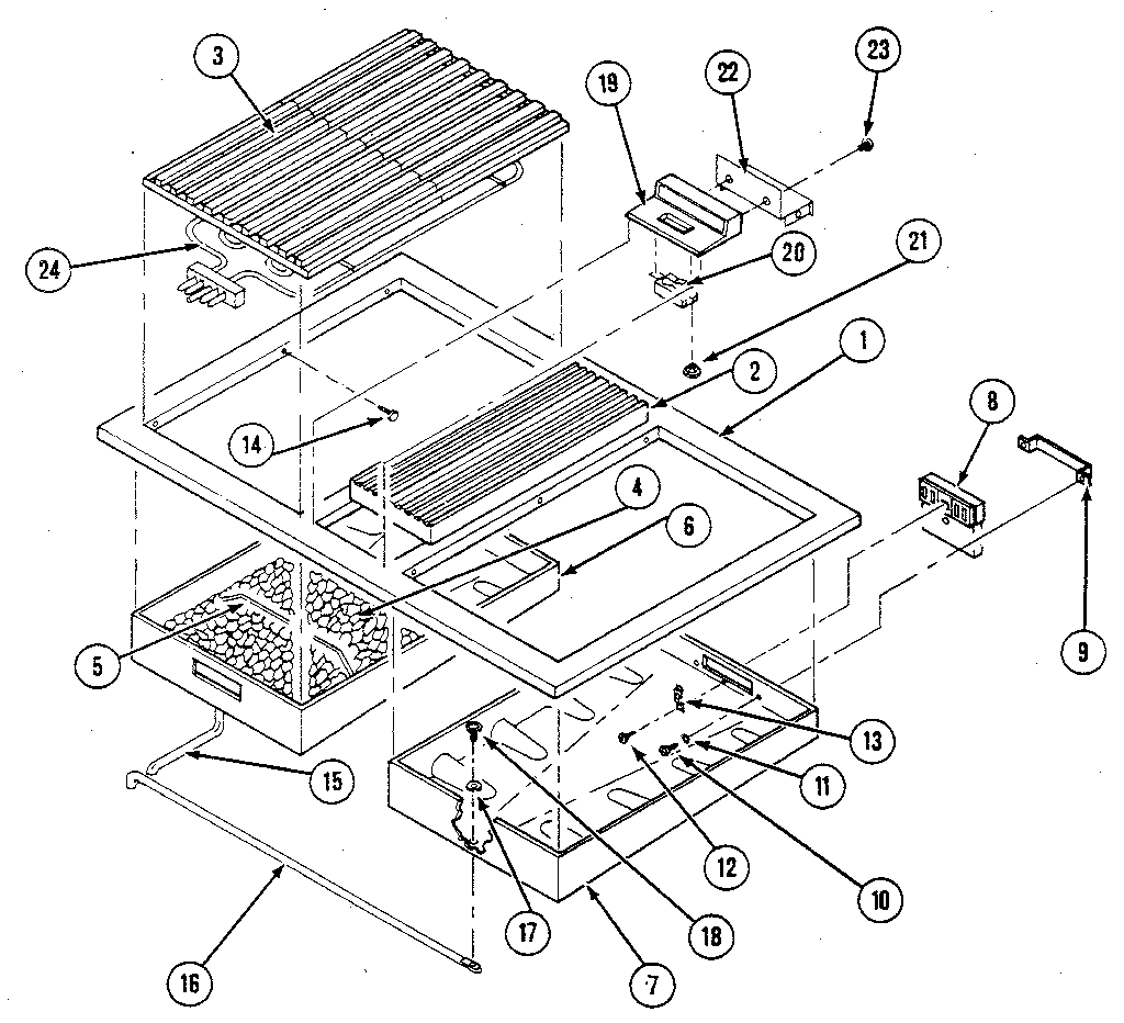 Top/grill pan assembly
