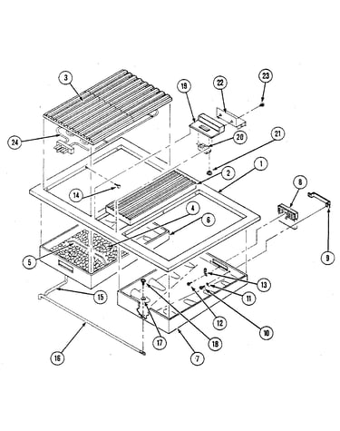 Top/grill pan assembly