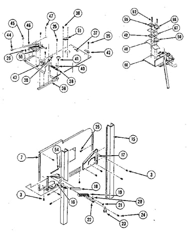 Basic body assembly - control panel, rear view