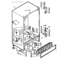 Kenmore 1067610840 cabinet parts diagram