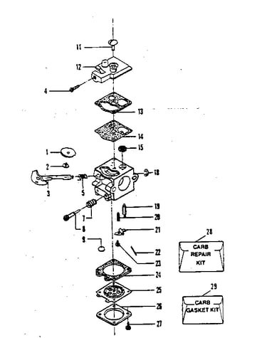 Figure 4: carburetor assembly - #35196