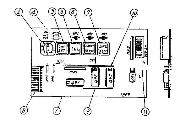 Lepf circuit board (ly-40069)
