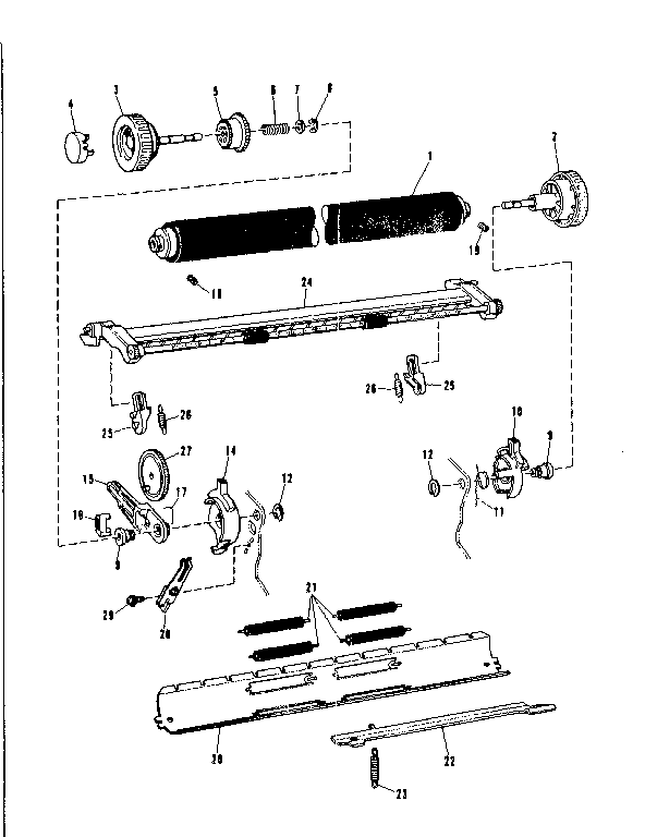 Platen mechanism