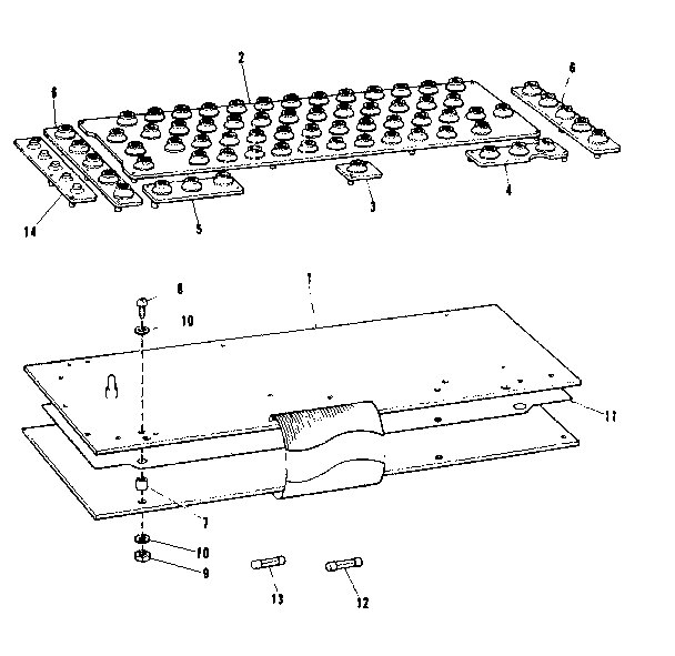 Logic control with keyboard circuit board
