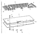 Sears 26853420 logic control with keyboard circuit board diagram