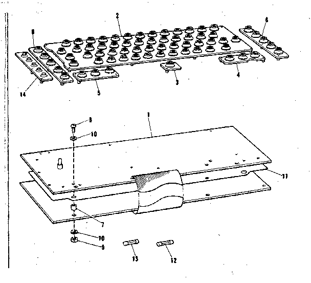 Logic control with keyboard circuit board