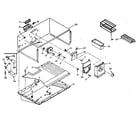 Kenmore 1066664500 freezer section parts diagram