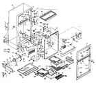 Kenmore 1066664510 cabinets parts diagram