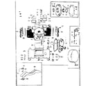 Craftsman 62720997 fig. a - cylinder block oil base and gear cover group diagram