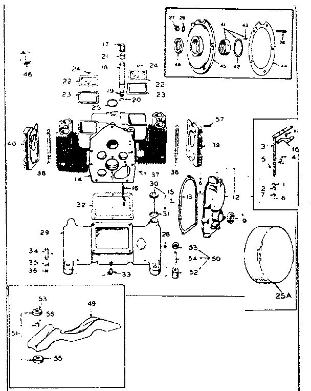 FIG. A - CYLINDER BLOCK OIL BASE AND GEAR COVER GROUP