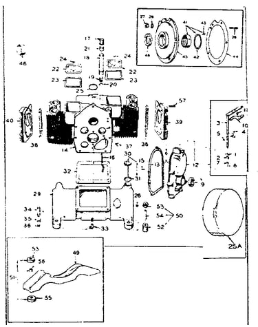 Fig. a - cylinder block oil base and gear cover group