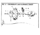 Craftsman 62720997 crankshaft and flywheel group diagram