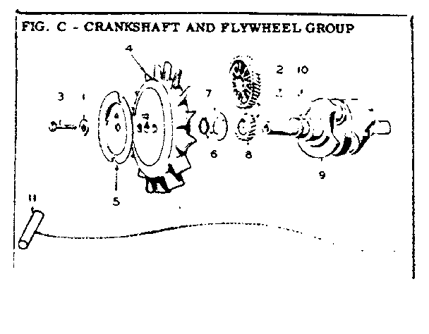CRANKSHAFT AND FLYWHEEL GROUP