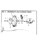 Crankshaft and flywheel group