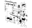 Kenmore 14811000 motor / needle/bobbin and feed plate diagram