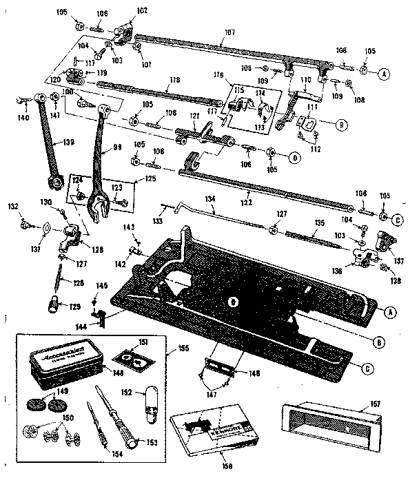 Attachment parts and shafts