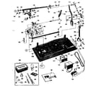 Kenmore 148870 motor and attachment parts diagram