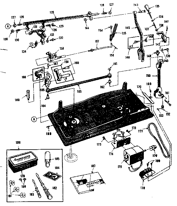 Motor and attachment parts