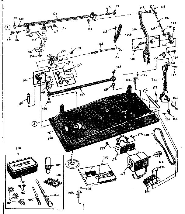 Motor and attachment parts