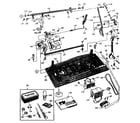 Kenmore 148872 motor and attachment parts diagram