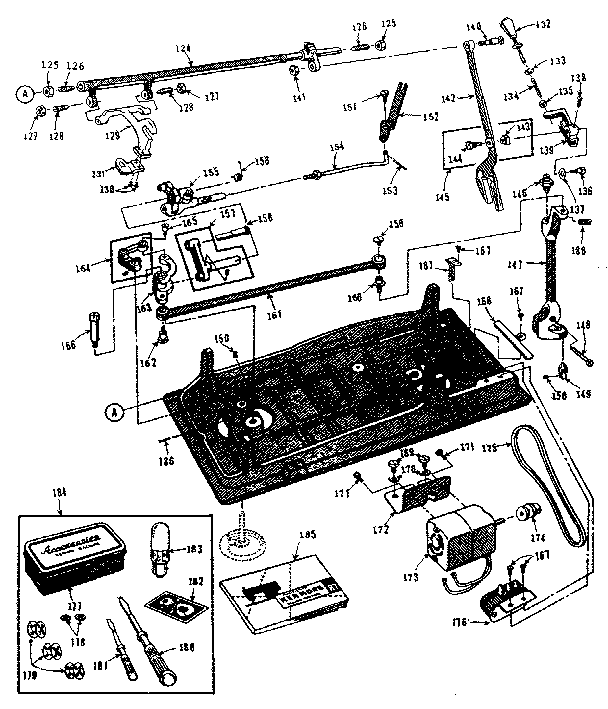 Motor and attachment parts