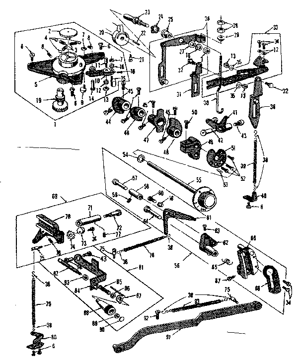 Geared cam assembly
