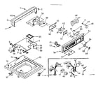 Kenmore 1106515714 top and console assembly diagram