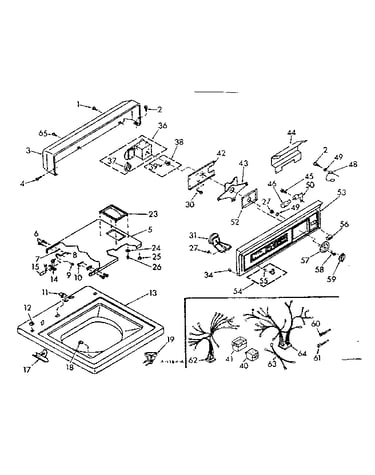 Top and console assembly