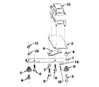 Craftsman 5803195-1 reactor assem. & engine mtg. support diagram