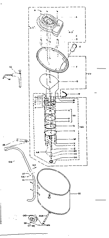 Engine and pump assembly