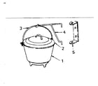 Kenmore 14384541 boston bean pot with crane hook diagram