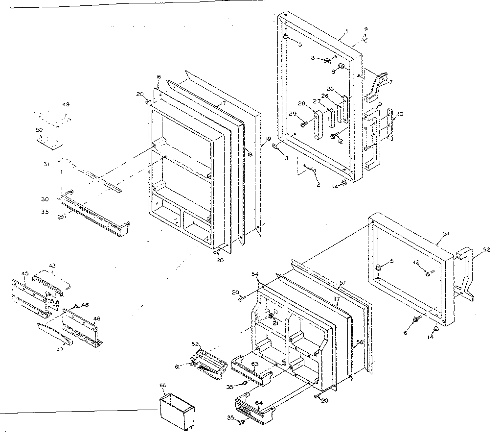 Refrigerator door