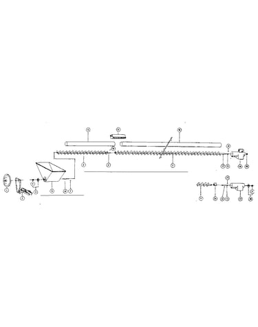 Typical 24' horizontal 4" auger