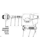 Dual chamber pressure relief valve