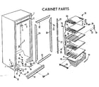 Kenmore 757626920 cabinet diagram