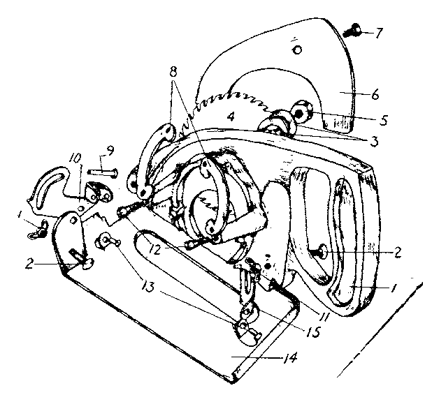 Circular saw attachment
